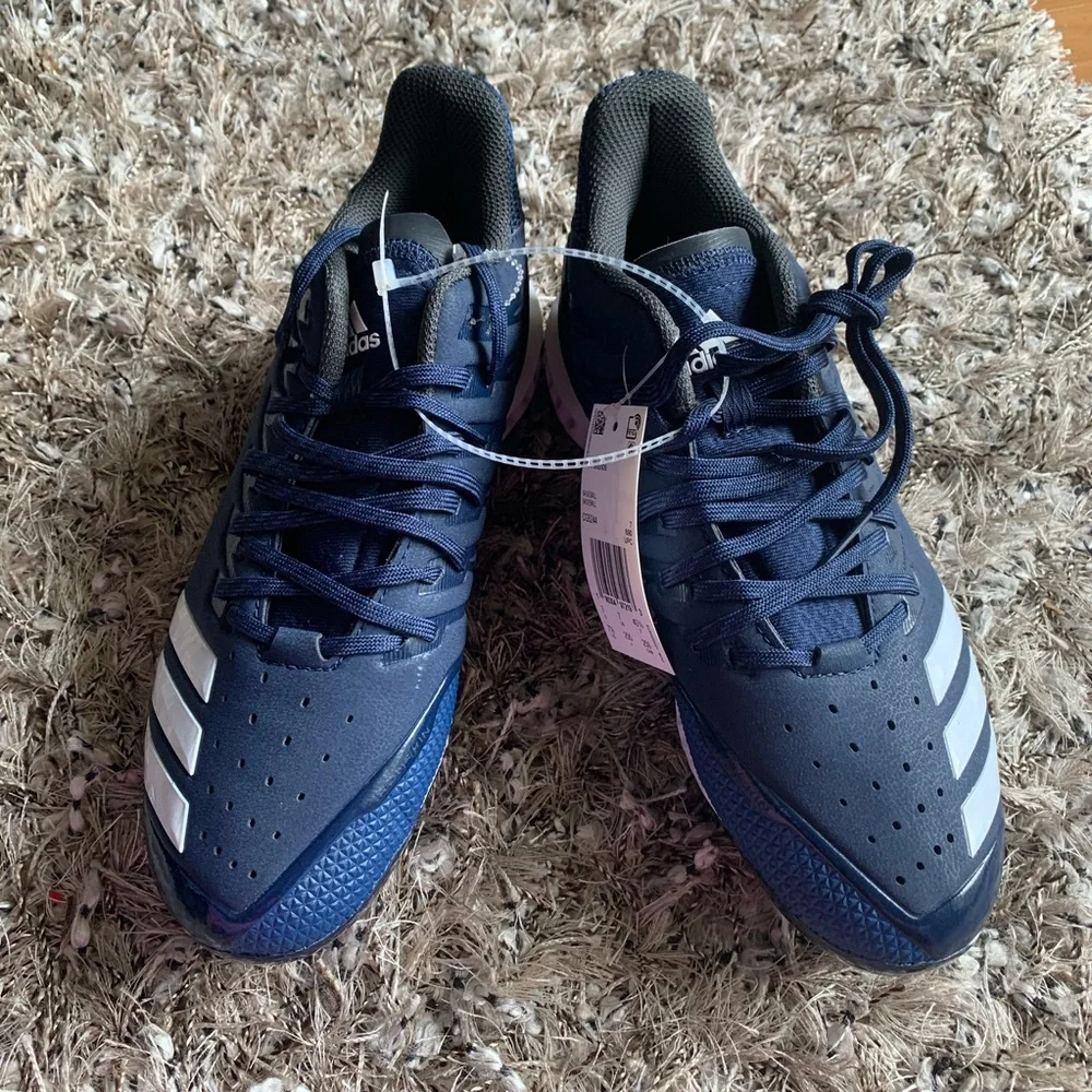 Adidas Baseball Icon Bounce Cleats‎ NavyWhitecarbon